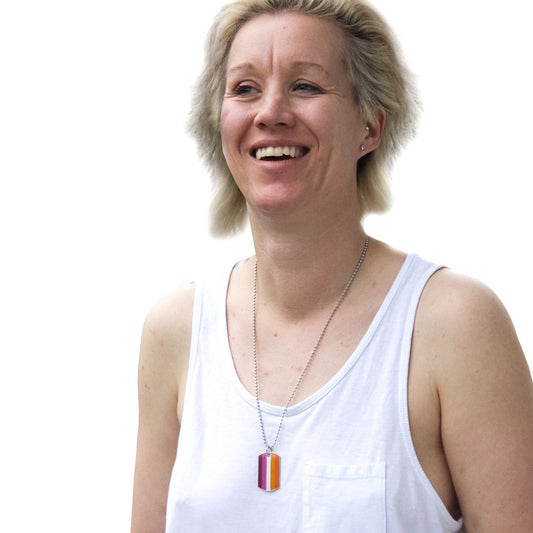 Pride.Direct Sexuelle Orientierung Kette mit Anhänger | Dog Tag | Pride | LGBT | LGBT Kette | LGBT Accessoires | Lesbian Merch | CSD