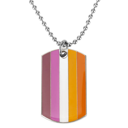Pride.Direct Sexuelle Orientierung Kette mit Anhänger | Dog Tag | Pride | LGBT | LGBT Kette | LGBT Accessoires | Lesbian Merch | CSD