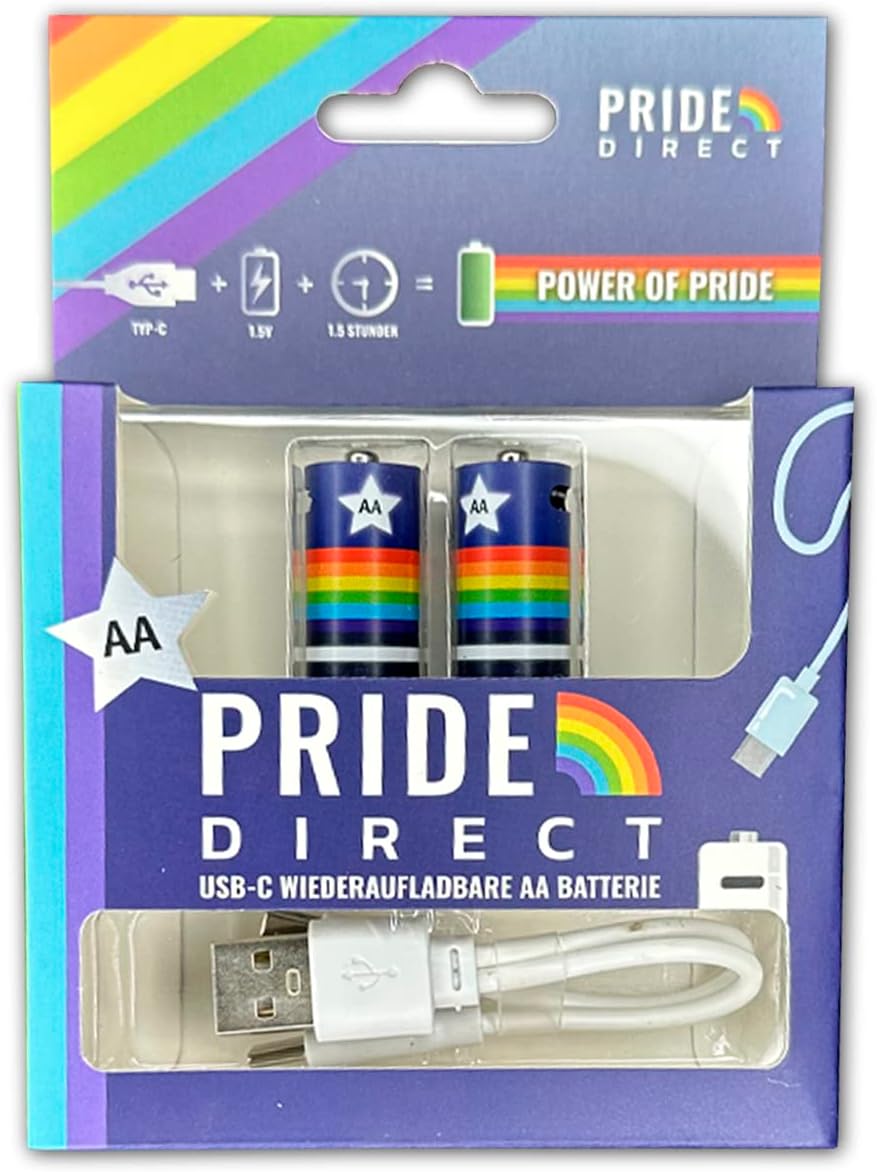 Pride.DIrect AA USB-C Batterie 1 Paar