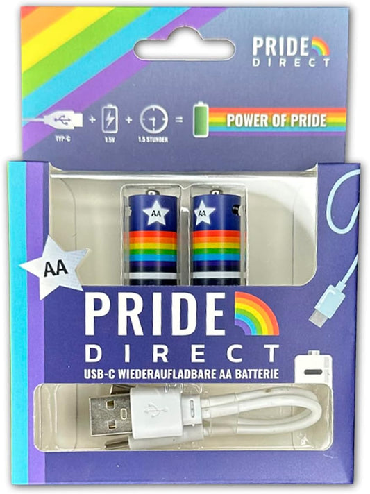 Pride.DIrect AA USB-C Batterie 1 Paar