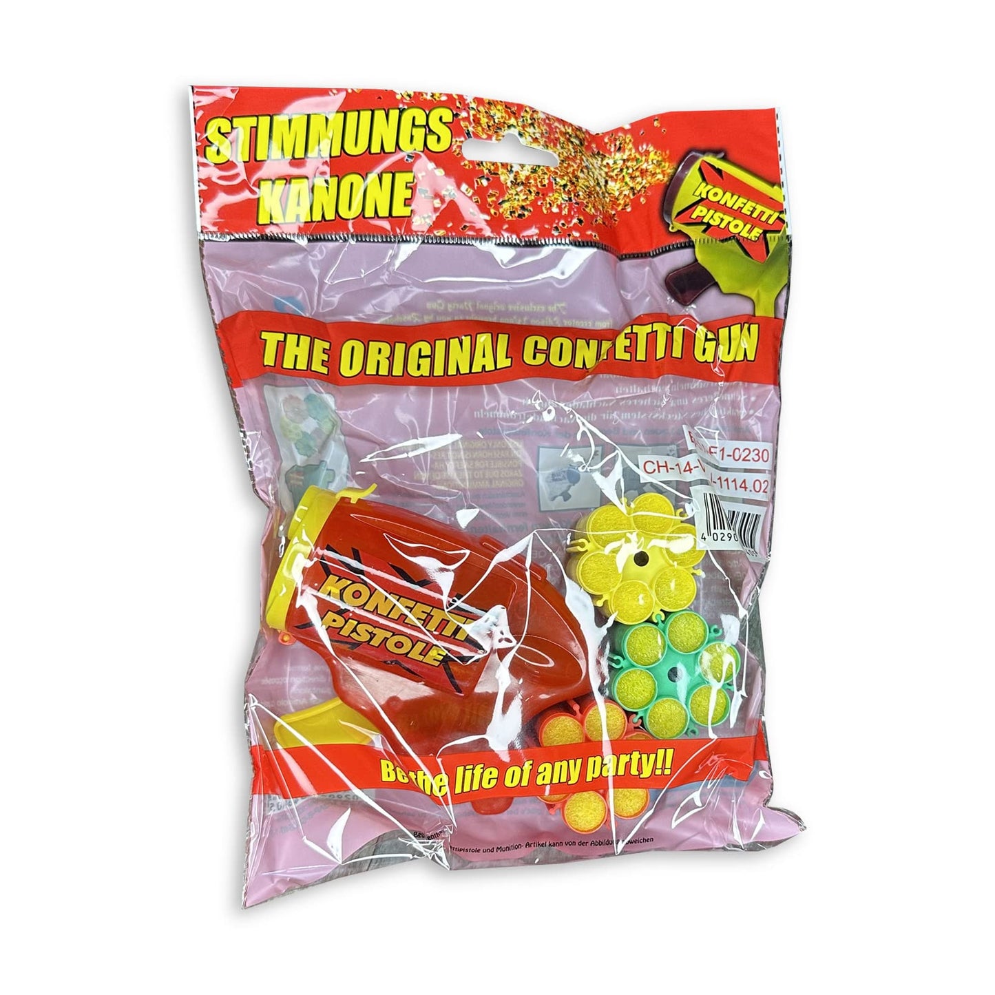 Pride.Direct® Konfetti Pistole (Konfetti Werfer, Lila)